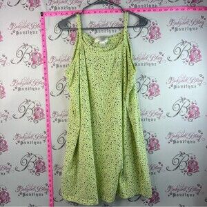 Addition Elle lingerie dress flowers apples Lime Green Floral Nightgown cute